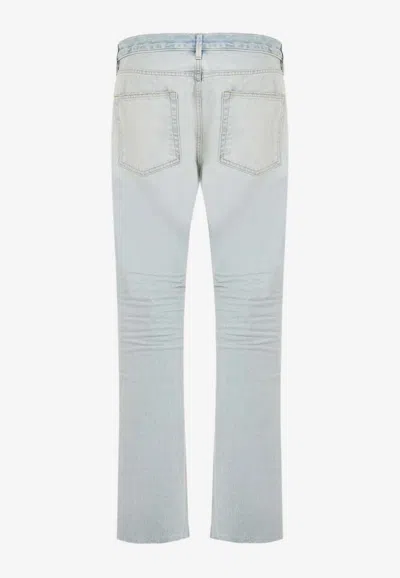 Shop Fear Of God 8th Straight-leg Jeans In Blue