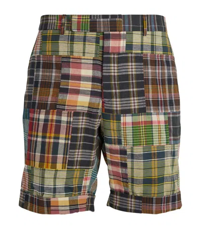 Shop Polo Ralph Lauren Tartan Pleated Shorts In Multi
