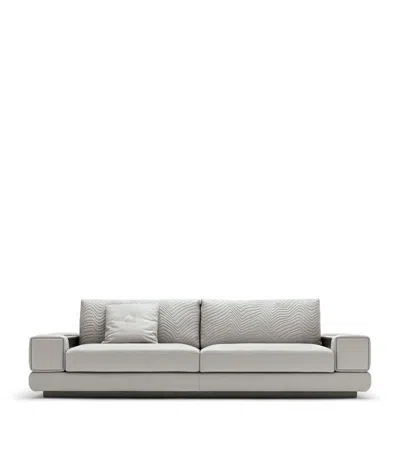 Shop Giorgio Collection Moonlight 4-seater Sofa In White