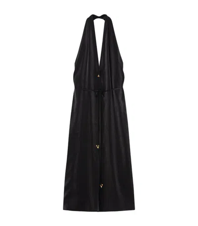 Shop Aeron Halterneck Seraphine Dress In Black