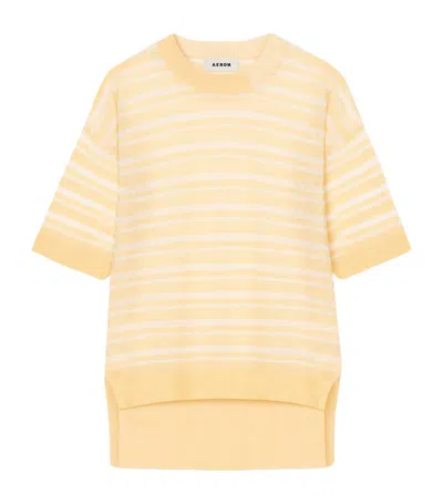 Shop Aeron Striped Nimble T-shirt In Ananas