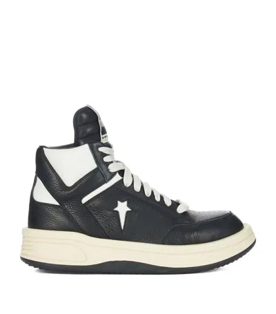 Shop Rick Owens X Converse Drkshdw Turbowpn High-top Sneakers In Black
