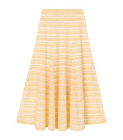 Shop Aeron Striped Theo Skirt In Ananas