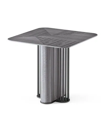Shop Giorgio Collection Moonlight Side Table In Grey