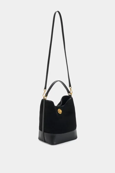 Altuzarra North-south Suede Bucket Bag In Black