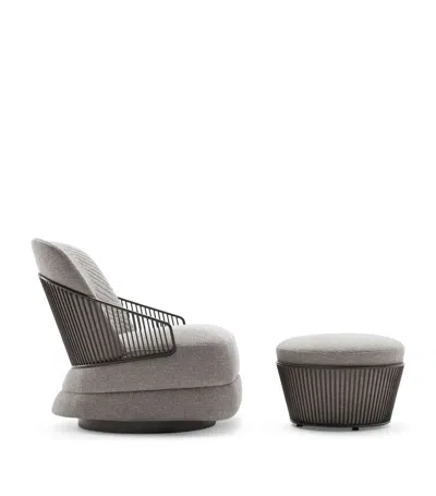 Shop Giorgio Collection Moonlight Swivel Chair In White