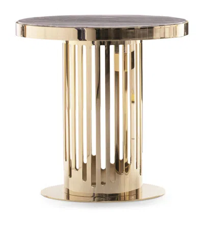 Shop Giorgio Collection Charisma Side Table In Gold