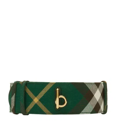 Shop Burberry Check Rocking Horse Belt In Green