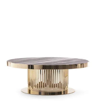 Shop Giorgio Collection Charisma Cocktail Table In Gold