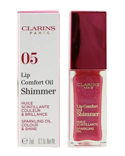 Shop Clarins 0.2oz 05 Pretty In Pink Lip Comfort Oil Shimmer
