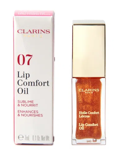 Shop Clarins 0.1oz 07 Honey Glam Lip Comfort Oil