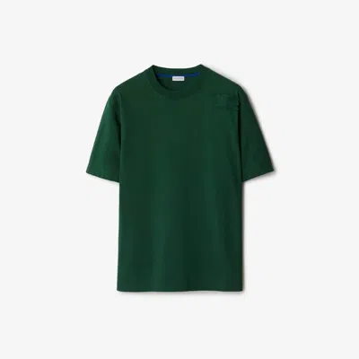 Burberry Ekd Short-sleeve Cotton T Shirt In Ivy