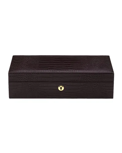 Shop Rapport Brompton Five Watch Box In Brown