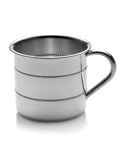 Shop Gorham Beaded Baby Cup In Silver