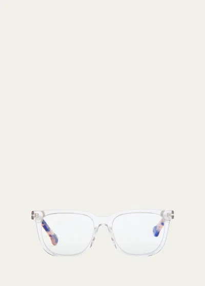 Shop Colors In Optics Blue Blocking Two-tone Acetate Rectangle Readers, +2 In Black Oatmeal