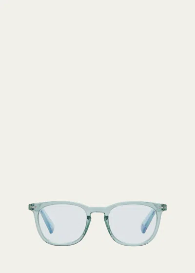 Shop The Book Club The Whirl Acetate Square Reading Glasses In Pewter