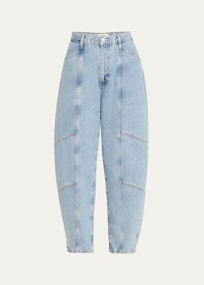 Shop Agolde Mara Bow-leg Jeans In Effect Marbled