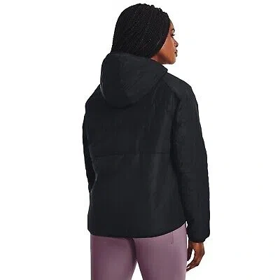 Pre-owned Under Armour Womens W Strm Sports Training Fitness Gym Performance Jacket In Black