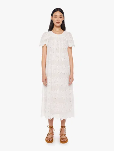 Shop Natalie Martin Sienna Dress Geranium Milk In White, Size Large