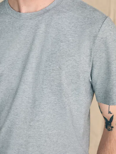 Faherty Movement&trade; Short-sleeve T-shirt In Rainier Grey Heather