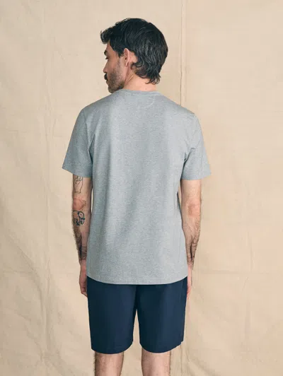 Faherty Movement&trade; Short-sleeve T-shirt In Rainier Grey Heather