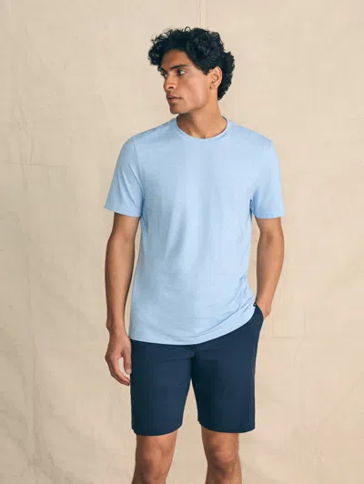 Faherty Movement&trade; Short-sleeve T-shirt In Cardiff Blue Heather