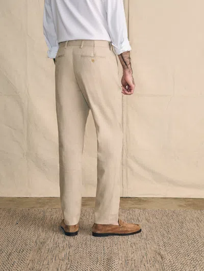 Shop Faherty Movement&trade; Flex Linen Trouser Pants In Natural