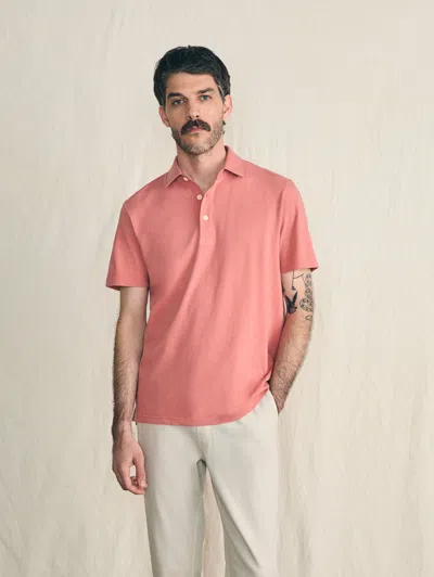 Shop Faherty Sunwashed T-shirt Polo In Faded Flag