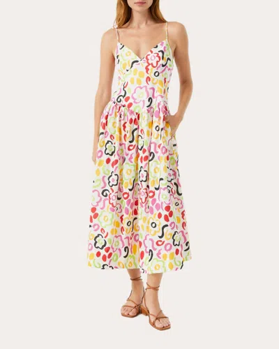 Shop Rhode Women's Sophie Midi Dress In Painted Bloom