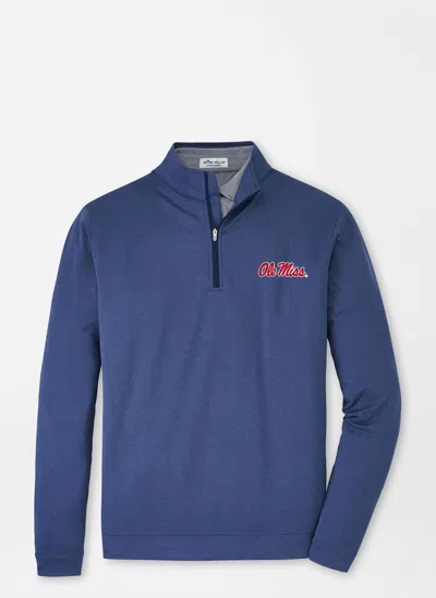 Shop Peter Millar Men's Crown Sports Quarter Zip Performance Jacket In Navy In Blue