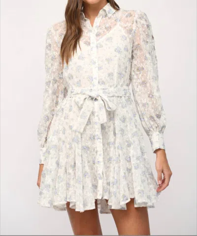 Shop Fate Lana Floral Mini Dress In White