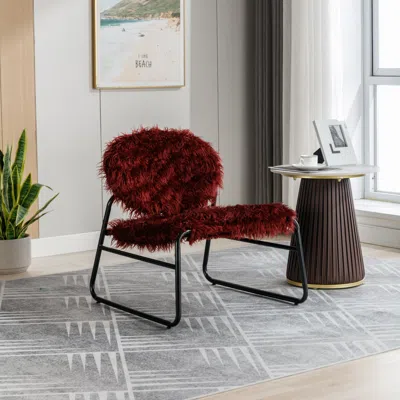 Shop Simplie Fun Accent Chair - Modern Industrial Slant Armchair