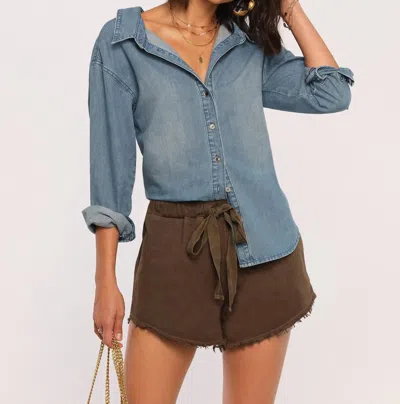 Heartloom Lora Shirt In Denim In Blue
