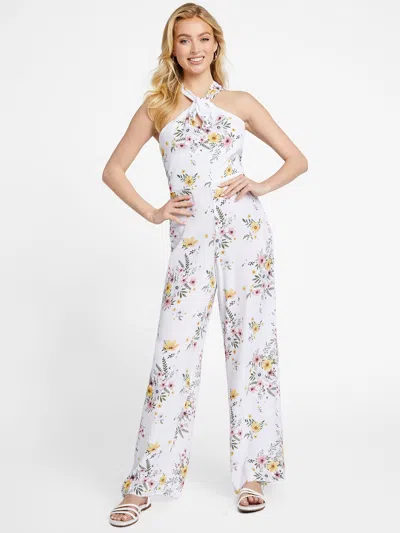 Shop Guess Factory Brianne Printed Jumpsuit In Multi