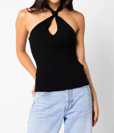Olivaceous Caitlin Top In Black In Black