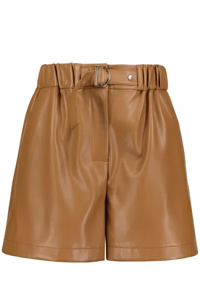 Shop Bishop + Young Women's Cameron Vegan Leather Short In Latte In Multi