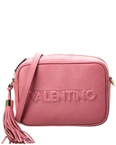Shop Valentino By Mario Valentino Mia Embossed Leather Crossbody In Pink