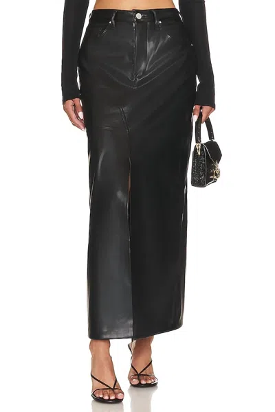 Shop Blanknyc Faux Leather Maxi Skirt In Night Talk In Multi