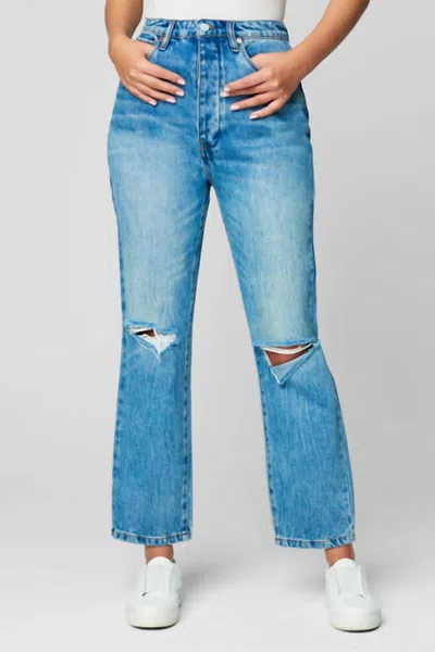 Shop Blanknyc Howard Mid Rise Loose Jeans In Wildflower In Blue