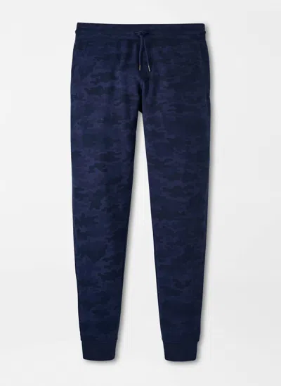 Shop Peter Millar Lava Wash Printed Jogger In Navy In Blue