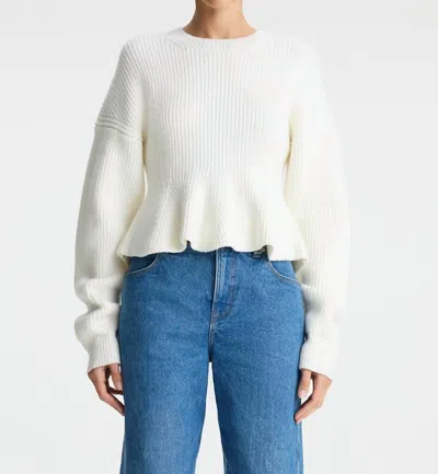 Shop A.l.c Eliza Sweater In Buttercream In White