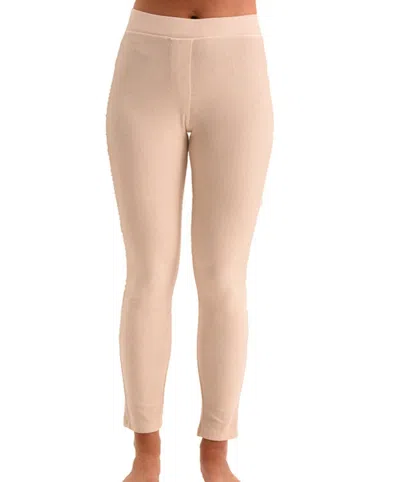 French Kyss Mid Rise Jegging In Oatmeal In White