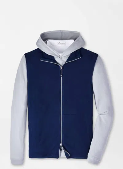 Shop Peter Millar Thermal Flow Micro Fleece Vest In Navy In Blue