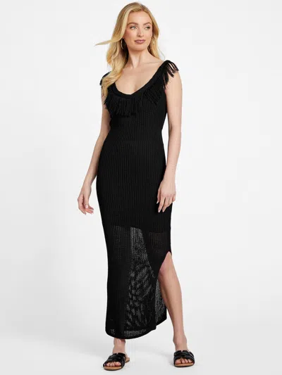 Shop Guess Factory Dayna Maxi Dress In Black