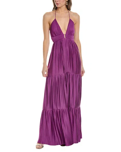 Shop Ba&sh Ba & Sh Pleated Maxi Dress In Purple