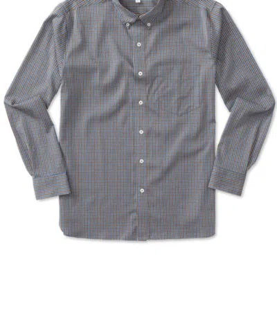 Shop Duck Head Men's Macon Performance Plaid Shirt In Dark Brown In Grey