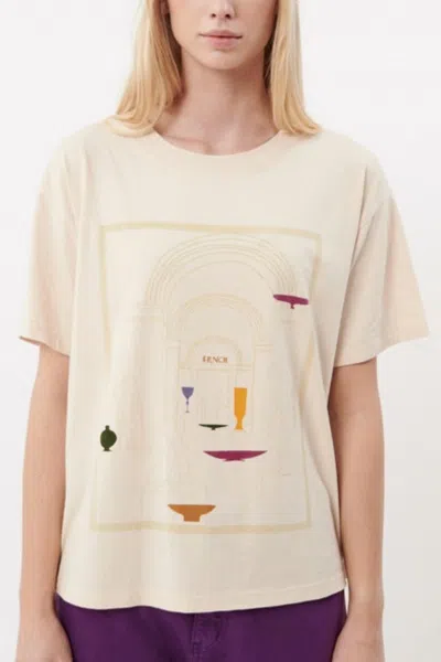 Shop Frnch Naomi T-shirt In Beige
