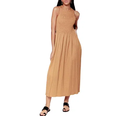 Shop Alysi 3d Dress In Honey In Brown