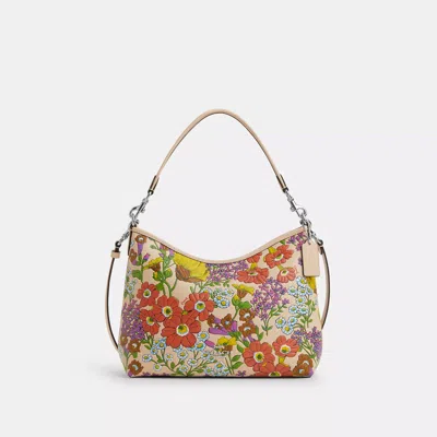 Shop Coach Outlet Laurel Shoulder Bag With Floral Print In Multi