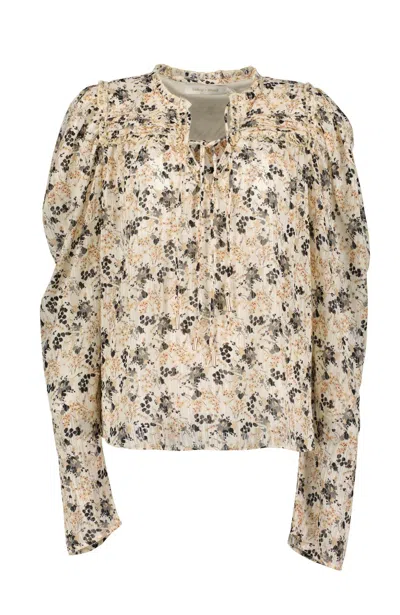 Shop Bishop + Young Sydney Blouse In Willow In Beige